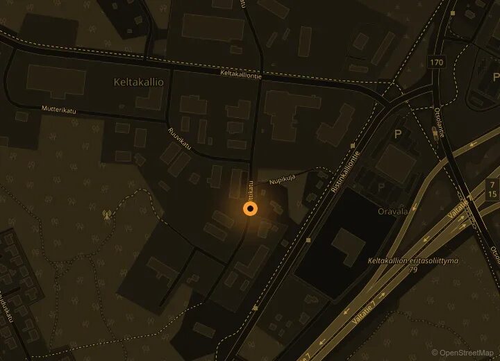 Kartta: Blinker Autokorjaamo, Pulttikatu 12, Kotka